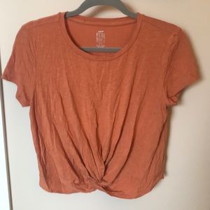 Aerie Orange Knot Tshirt